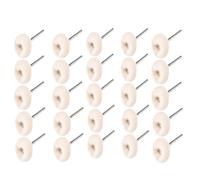 Brosse à tampon récurer, brosse Abrasive en Nylon, Compatible avec l'outil main rotatif Dremel, Mini perceuse Fiber, tige de 2.35mm /3mm(White 25pcs,2.35mm)