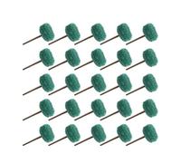 Brosse à tampon récurer, brosse Abrasive en Nylon, Compatible avec l'outil main rotatif Dremel, Mini perceuse Fiber, tige de 2.35mm /3mm(Green 25pcs,3mm)