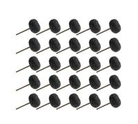 Brosse à tampon récurer, brosse Abrasive en Nylon, Compatible avec l'outil main rotatif Dremel, Mini perceuse Fiber, tige de 2.35mm /3mm(Black 25pcs,2.35mm)