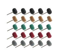 Brosse à tampon récurer, brosse Abrasive en Nylon, Compatible avec l'outil main rotatif Dremel, Mini perceuse Fiber, tige de 2.35mm /3mm(Mixing 25pcs,2.35mm)