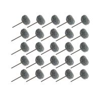 Brosse à tampon récurer, brosse Abrasive en Nylon, Compatible avec l'outil main rotatif Dremel, Mini perceuse Fiber, tige de 2.35mm /3mm(Grey 25pcs,2.35mm)