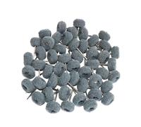 Brosse à tampon récurer, brosse Abrasive en Nylon, Compatible avec l'outil main rotatif Dremel, Mini perceuse Fiber, tige de 2.35mm /3mm(Grey 50pcs,3mm)
