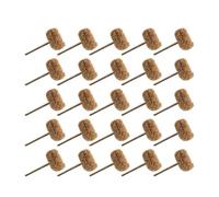 Brosse à tampon récurer, brosse Abrasive en Nylon, Compatible avec l'outil main rotatif Dremel, Mini perceuse Fiber, tige de 2.35mm /3mm(Yellow 25pcs,3mm)