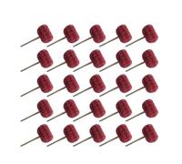 Brosse à tampon récurer, brosse Abrasive en Nylon, Compatible avec l'outil main rotatif Dremel, Mini perceuse Fiber, tige de 2.35mm /3mm(Red 25pcs,2.35mm)