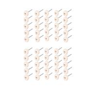 Brosse à tampon récurer, brosse Abrasive en Nylon, Compatible avec l'outil main rotatif Dremel, Mini perceuse Fiber, tige de 2.35mm /3mm(White 50pcs,2.35mm)
