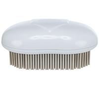 TRIXIE Brosse pour tissus d'ameublement et textiles - forme ergonomique - libère les poils d'animaux et les peluches - plastique/TPR - blanc - 7 x 10 cm - 23237