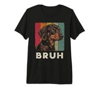 Brosse à Teckel rétro pour Chien Wiener Doxie Lover T-Shirt Haut de Gamme