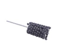 Brosse à tête sphérique en carbure de silicium Brosse à bille abrasive en carbure de silicium, grain 120, cylindre frein, affûtage, ébavurage, finition, traçage croisé flexible(0.15in (4mm))