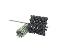 Brosse à tête sphérique en carbure de silicium, Brosse à bille d'affûtage cylindrique for le polissage des tuyaux avec diamètre. 6-150 mm et grains P80-P600(Dia. 35mm X P80)