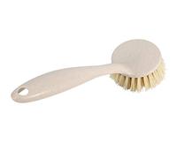 Brosse à vaisselle avec manche en bois intégrée de grattoir, multiplicité dans un nettoyage ménage à la maison à manche à manches brosse à laver à plat