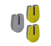 Brosse à vaisselle double face en forme de U pour éviers de cuisine - Éponge de nettoyage en microfibre anti-rayures 9,7 x 6,8 cm (3 pièces)