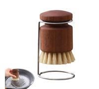 Brosse à vaisselle en bois, outil de lavage de cuisine, support pour casseroles, poêles, poignée antidérapante, accessoire de nettoyage domestique, outil de dortoir pour lavabos, plans de travail de