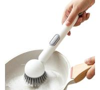 Brosse à vaisselle pour distributeur de savon - Brosse réglable, support de baguette, nettoyeur d'évier, outil de cuisine à contrôle du débit constant | Brosse de nettoyage multiple pour salle de bain