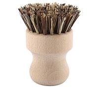 Brosse à Vaisselle Ronde Ensemble Brosse à poêle en Bois Brosse à Pot en Fibre Naturelle poignée en hêtre Non traité Brosse à récurer Brosse à évier Poêles Fournitures
