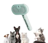 Brosse à vapeur 3 en 1 pour chat, brosse à vapeur en acier inoxydable ABS pour chiens, 36 dB silencieuse, avec un réservoir d'eau intégré de 35 ml pour animaux de compagnie, tous types de pelage (vert