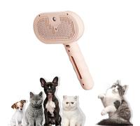 Brosse à vapeur 3 en 1 pour chat, brosse à vapeur en acier inoxydable ABS pour chiens, 36 dB silencieuse, avec un réservoir d'eau intégré de 35 ml pour animaux de compagnie, tous types de pelage (rose