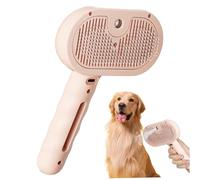 Brosse à vapeur de chat, peigne d'épilation antistatique pour animaux de compagnie avec bouton de libération en un clic, pinceau de chat rechargeable pour perdre le nettoyage du toilettage, fournitur