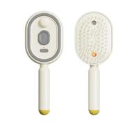 Brosse à Vapeur Électrique, Brosse Vibrante à Brumisation avec Spray d'Eau, Lisseur à Vapeur Rechargeable, Antistatique et Démêlante, Peigne Multifonctionnel Massant avec Spray pour Femmes et Filles