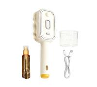 Brosse À Vapeur Électrique, Lisseur À Vapeur Rechargeable Avec Spray, Peigne Démêlant Antistatique 3 En 1 Et Massage À Coussin D'air,Pour Lisser Le Style Et Contrôler Les Frisottis