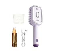 Brosse à vapeur électrique pour cheveux - ABS électronique 24 cm | Peigne coiffant sans fil rechargeable démêlant lisseur | pour femme salon de voyage dortoir salle de bain chambre hôtel