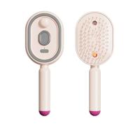 Brosse à vapeur électrique rechargeable avec pulvérisation d'eau, lisseur à vapeur portable démêlant, peigne multifonctionnel à massage et spray pour femmes et filles