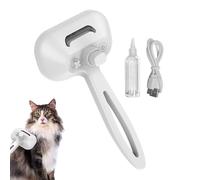 Brosse à vapeur pour animaux de compagnie - Pinceau Slicker emballé soi-même - Multifonctionnel - Pour animaux de compagnie - Peigne à épiler en vrac avec brume pour le talon et l'entretien