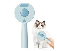 Brosse à vapeur pour animaux de compagnie pour chat avec vapeur, auto-nettoyant, anti-statique pour enlever les cheveux, idéal pour les chats et les chiens longs et courts