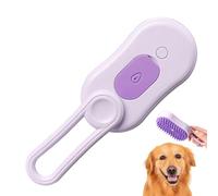 Brosse à vapeur pour chat - Brosse à vapeur pour chat - Poignée rotative multifonction - Accessoire pour animaux de compagnie - Épilateur de poils de chien - Peigne de bain pour le toilettage des