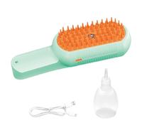 Brosse à vapeur pour chat, brosse à vapeur pour chien | Design ergonomique - Spray de dispersion pour animaux de compagnie - Peigne pour chatons de petite taille et moyenne - Avec une forme