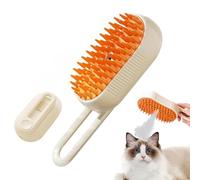 Brosse à vapeur pour chat - Brosse de pulvérisation 3 en 1 pour chat, kit de toilettage pour chats et chiens, outil de massage en silicone, brosse pour poils de chat et chien et bain avec spray en un
