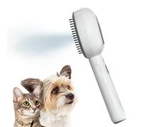 Brosse a Vapeur pour Chat,Brosse de Toilettage Autonettoyante 3 en 1,avec Réservoir D'eau de 30 Ml et Rechargeable par USB,pour Poils Longs et Courts,Massage et Nettoyage
