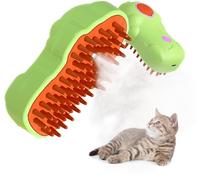 Brosse à vapeur pour chat - Toilettage, nettoyage et massage 3 en 1 avec technologie de brume moelleuse pour chats et animaux domestiques d'intérieur - Épilateur en silicone pour la perte de poils