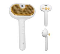 Brosse à Vapeur pour Chats | Brosse Anti-Nœuds Rechargeable USB | Peigne Portable Auto-Nettoyant De Toilettage Démêlant Pour Douche Bain Extérieur Voyage Soin Chaton Lapin