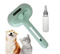 Brosse à vapeur pour chats - Brosse de soin 3 en 1 avec vapeur et spray | Peigne de brumisation avec grand réservoir, outil pour retirer les cheveux, massage doux, pour la maison, la douche, le chien