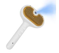 Brosse à vapeur pour chats, rechargeable par USB, peigne auto nettoyant, pour enlever les poils morts, pour toilettage, salle de bain, maison, voyage, extérieur, intérieur, pour animaux à poils longs