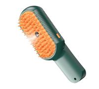Brosse à vapeur pour chats - Spray à eau - Outil de toilettage multifonction en silicone - Brosse démêlante - Brosse démêlante 3 en 1 pour animal de compagnie - Pour manteau long et court