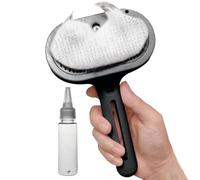 Brosse à vapeur pour chiens - Espacement à vapeur de chat ergonomique pour voiture -nettoyage pour l'excrétion - de peigne de baignoire de grande capacité de deshedding outil de démolition de vapeur