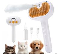 Brosse à vapeur pour chiens et chats pour la perte de poils, Brosse de pulvérisation pour le toilettage des animaux de compagnie