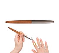 Brosse à vernis à ongles, brosse à ongles | Pinceaux de peinture pour la | conception des,Brosse à en bois de santal pour détails fins, dessin fin, lignes longues, conception d'ongles, bri