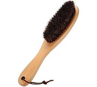 Brosse À Vêtements Brosse À Vêtements Brosse Anti-peluches Avec Véritable Crin Doux Et Manche En Bois Pour Manteau Hommes Costumes Chaussures Veste Meubles Tapis De Voiture Et Poils D'animaux 1 Paquet