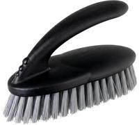 Brosse à vêtements multifonctionnelle VIGAR avec Manche Ergonomique et Poils rigides, Noire, Petite (779)