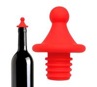 Brosse à vin en silicone: couvercle universel d'étanchéité de bouteille, prise de conservation de fraîcheur hermétique, bouchon de boisson anti-fuite | Fournitures de fête réutilisables pour reu