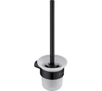 Brosse à WC Design Ronde Avec Support, Fixée au Mur, Nero