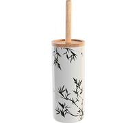 Brosse à WC dkd home decor 10 x 10 x 38,5 cm métal noir white gres