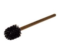 Brosse à WC Redecker avec Manche en Bois Rond et Poils en Nylon Noirs
