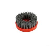 Brosse abrasive circulaire de 10,2 cm avec filetage de secours M14 pour polir les surfaces en granit, marbre, quartzite et béton avec poils métalliques (grain 80)