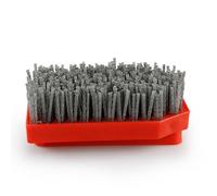 Brosse abrasive en carbure de silicium pour marbre, granit, béton - Roue métallique rouge pour polisseuses manuelles et sols, 135 x 68 x 60 mm, options de grain 36-800