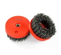 Brosse abrasive en nylon de 10,2 cm pour polissage de granit (grain 80)