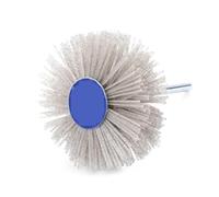 Brosse abrasive en nylon for ébavurage, fil métallique, polissage, meule, meubles en bois, grain 80-600(Grid 240)