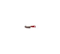 Brosse manuelle demi-lune manche plastique fil acier ondulé 0.30mm bois, pierre et métal - Décapage dur - LEMAN - 740.226